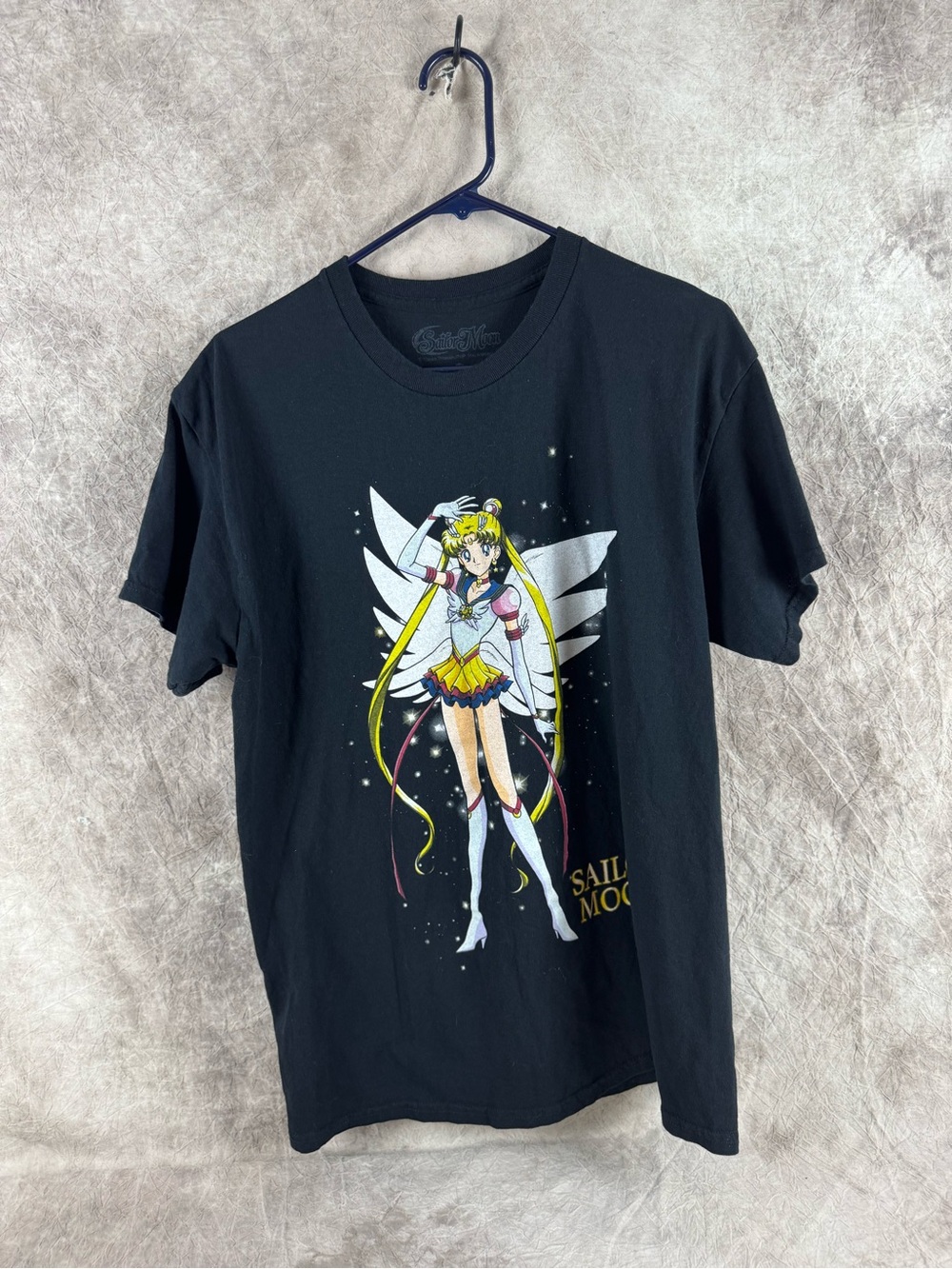 Sailor Moon Graphic Black Short Sleeve Tee Large. Back to school